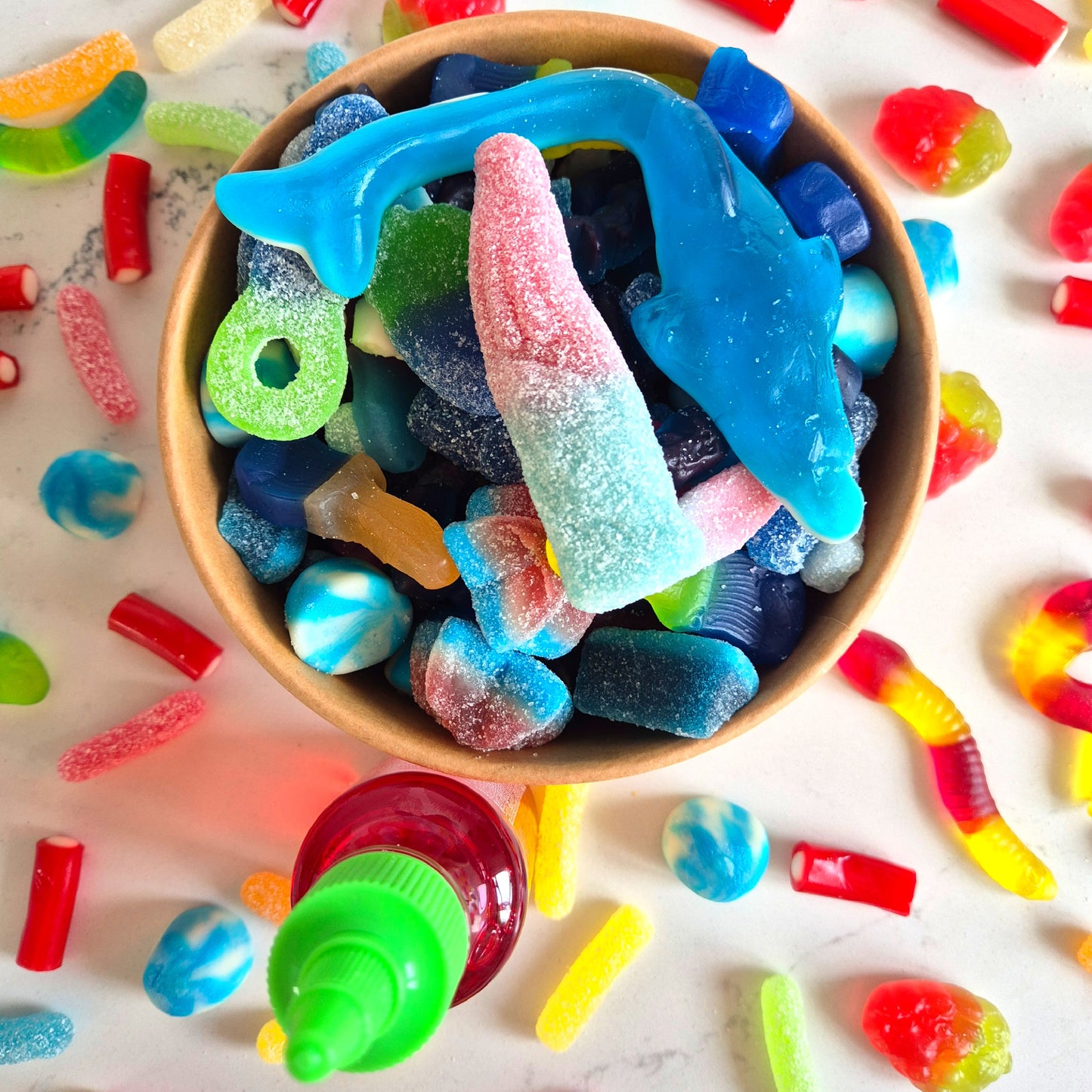 Blue Candy Salad Bowl