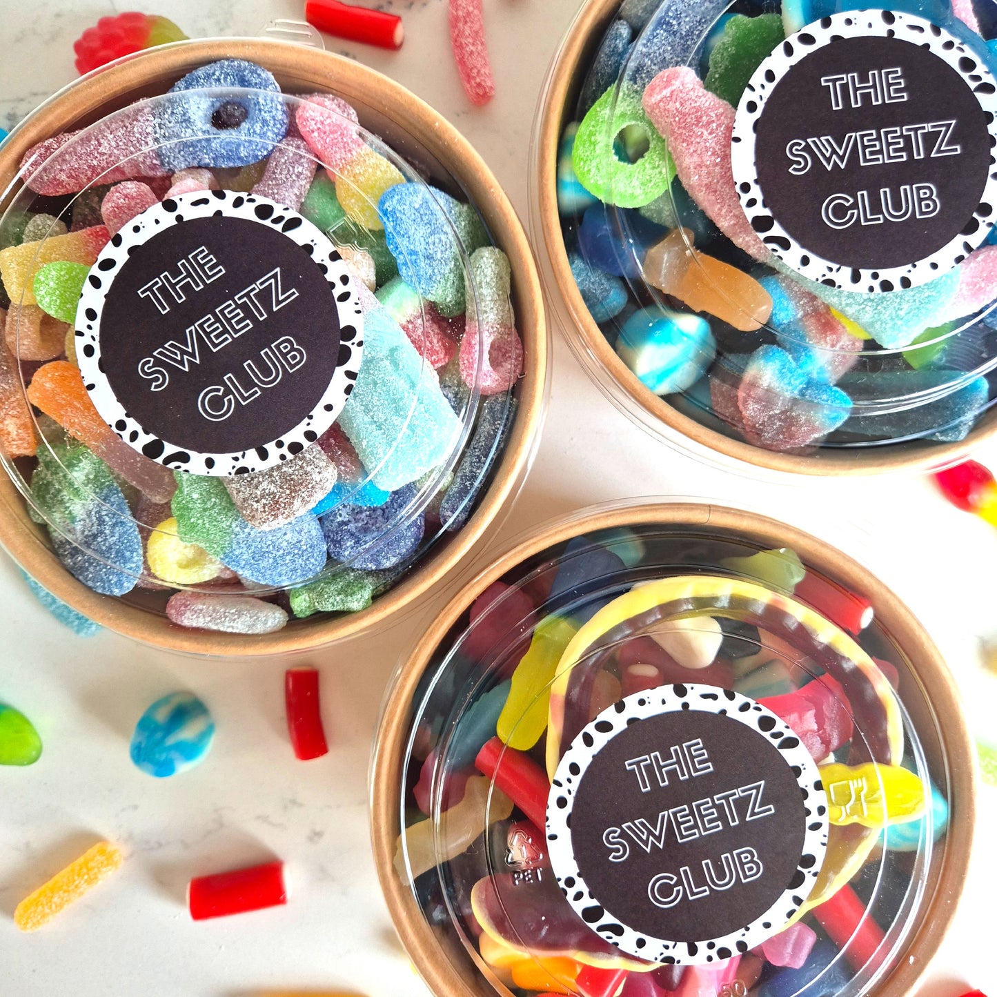 Blue Candy Salad Bowl
